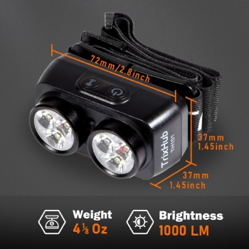 TH101 6 Mode Waterproof Head Light Flashlight
