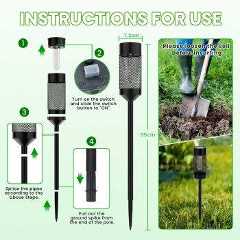 TH301 8 Pack Solar Powered Garden Lights