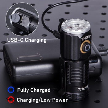 TH001 Small Rechargeable Flashlight 2 Pack