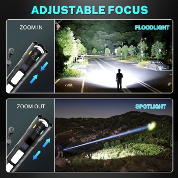 TH006  4 Mode Rechargeable Flashlights 2000 High Lumens