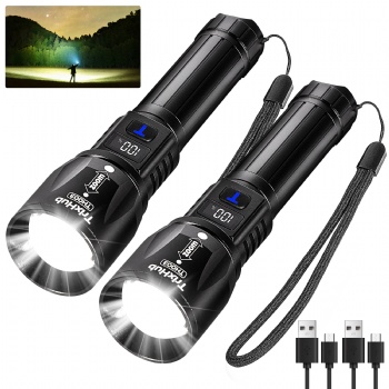 TH003 5 Mode Rechargeable Flashlights 2 Pack